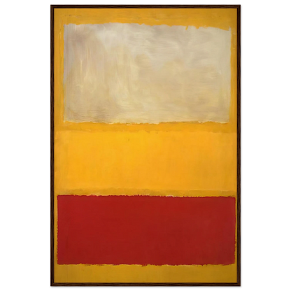 No. 13 White, Red on Yellow Framed Poster | Mark Rothko Framed Prints Wall Art | Rothko Prints