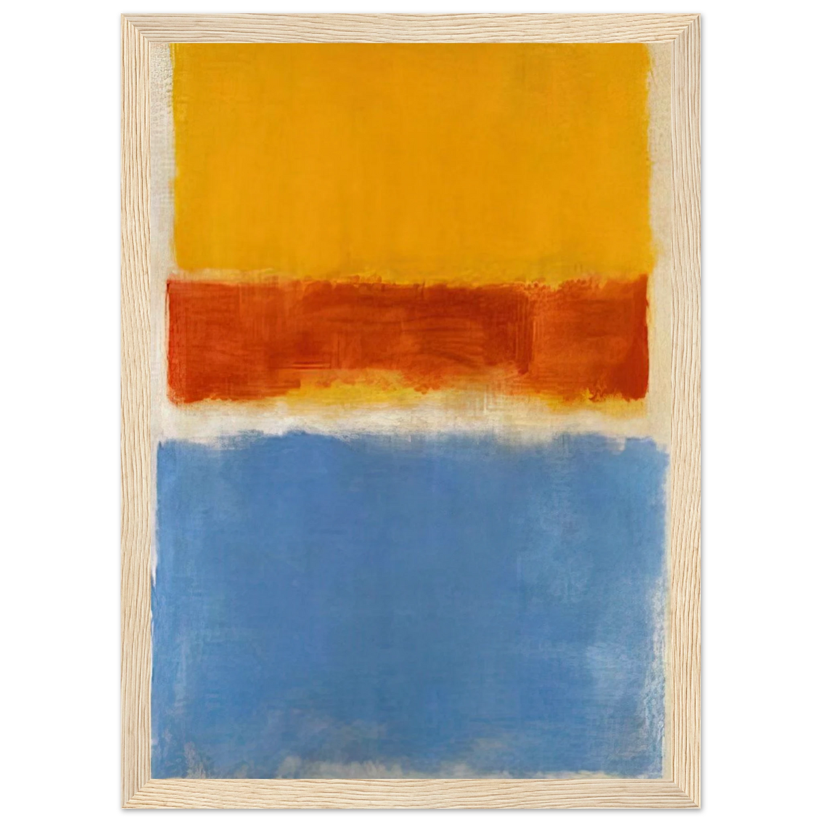 Untitled Yellow, Red and Blue - 1953 Framed Poster | Mark Rothko Framed Prints Wall Art | Rothko Prints