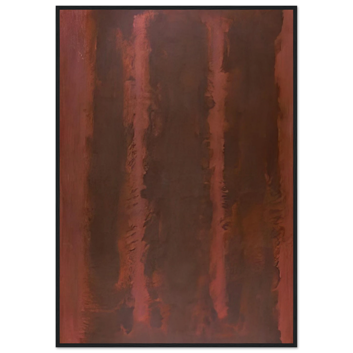 Black on Maroon - 1958 Framed Poster | Mark Rothko Framed Prints Wall Art | Rothko Prints