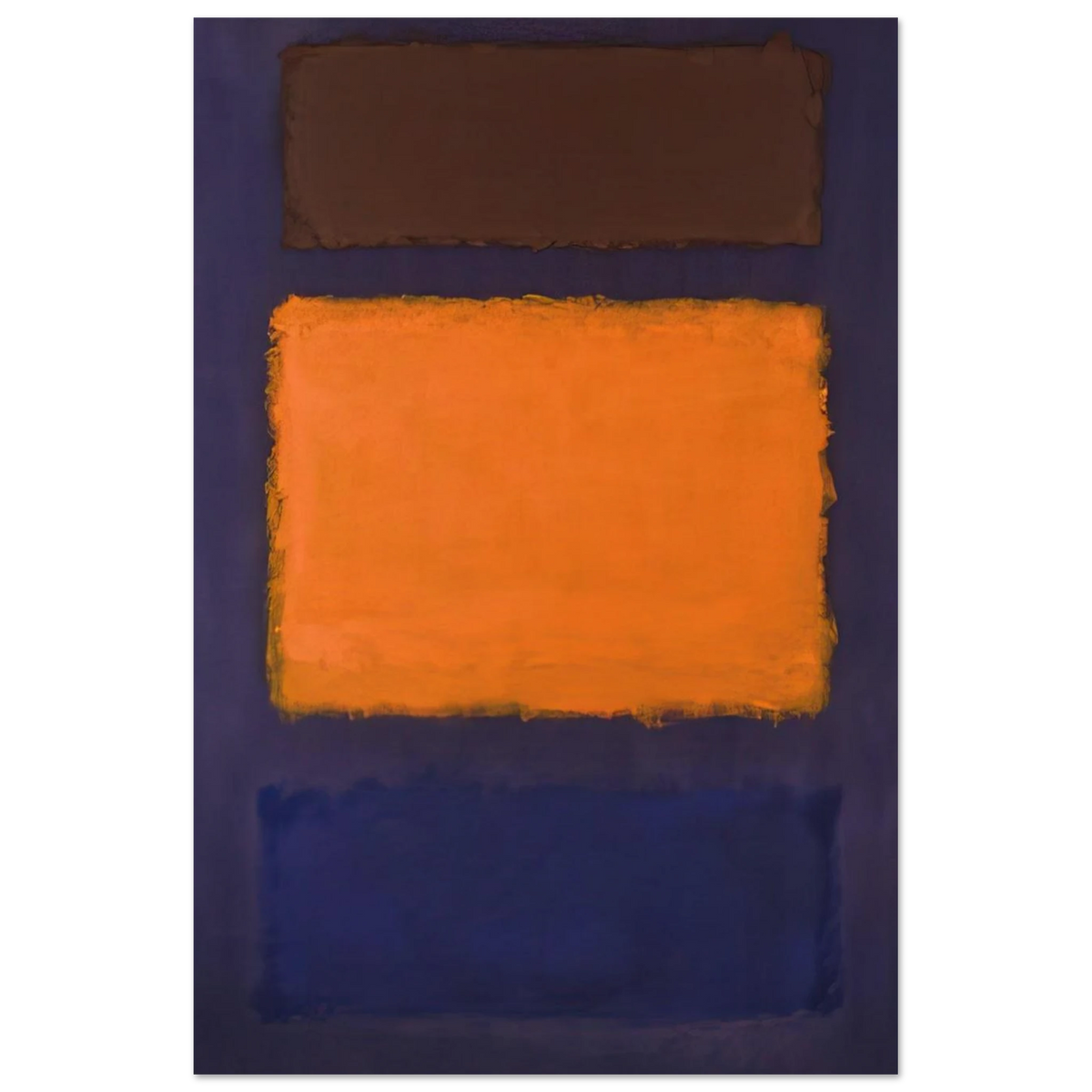 Brown, Orange, Blue on Maroon - c.1963  United States Poster | Mark Rothko Poster | Rothko Prints