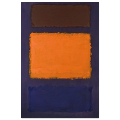 Brown, Orange, Blue on Maroon - c.1963  United States Poster | Mark Rothko Poster | Rothko Prints