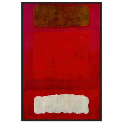 No. 16 Red, White, and Brown - 1957 Framed Poster | Mark Rothko Framed Prints Wall Art | Rothko Prints