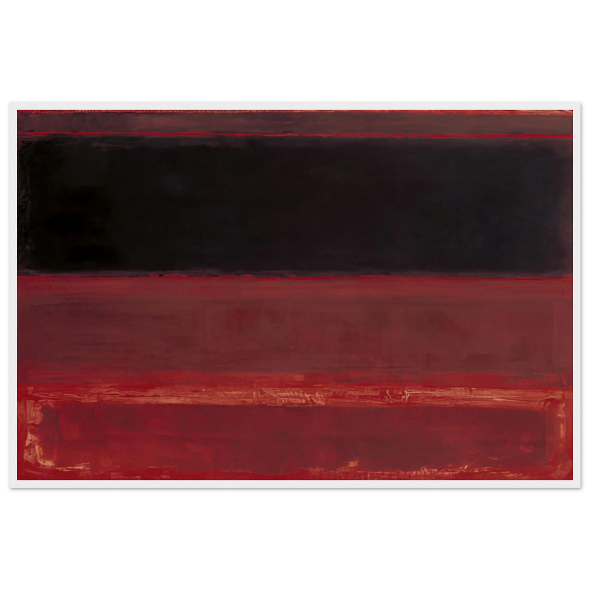 Four Darks in Red - 1958 Framed Poster | Mark Rothko Framed Prints Wall Art | Rothko Prints