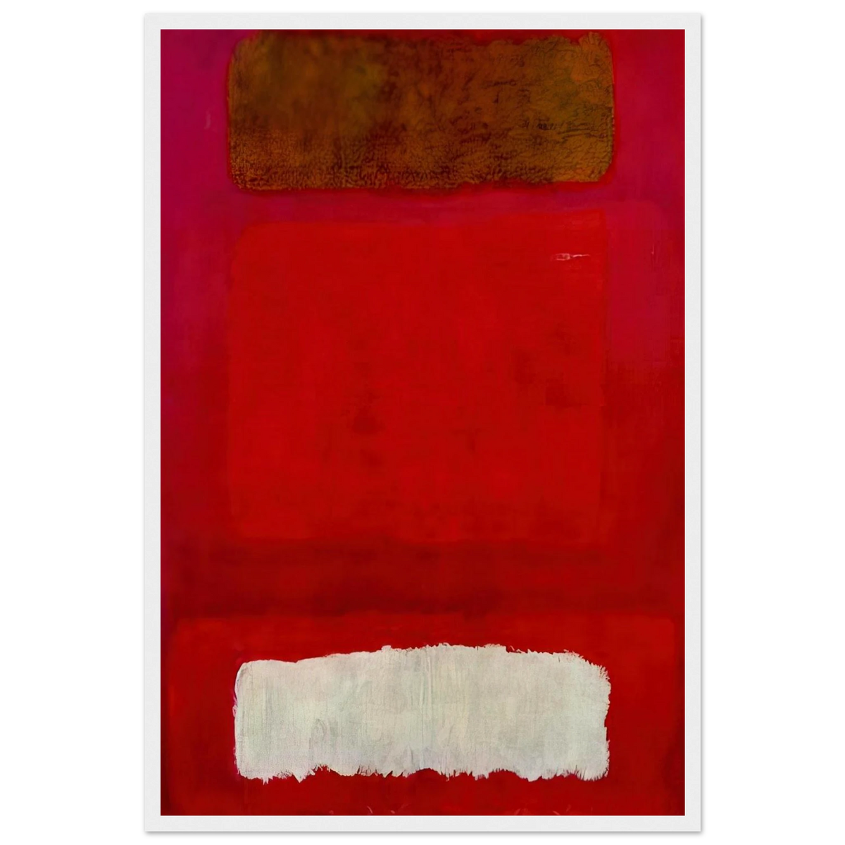 No. 16 Red, White, and Brown - 1957 Framed Poster | Mark Rothko Framed Prints Wall Art | Rothko Prints