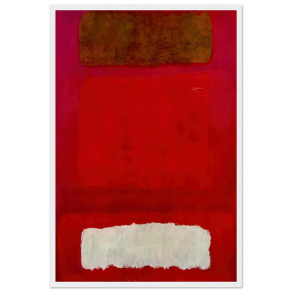 No. 16 Red, White, and Brown - 1957 Framed Poster | Mark Rothko Framed Prints Wall Art | Rothko Prints