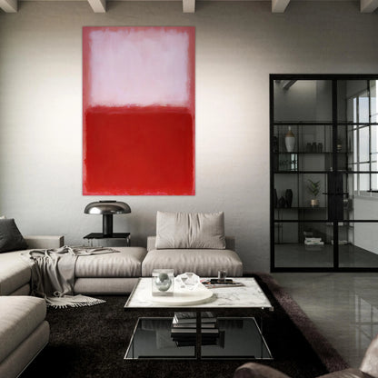 White Over Red - 1957 Poster | Mark Rothko Poster | Rothko Prints