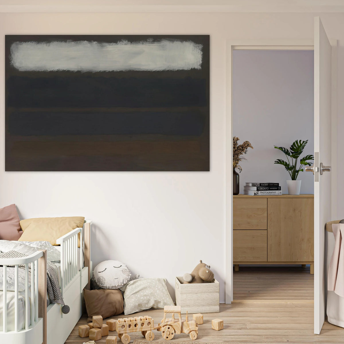No. 14 Horizontals, White over Darks - 1961 Poster | Mark Rothko Poster | Rothko Prints