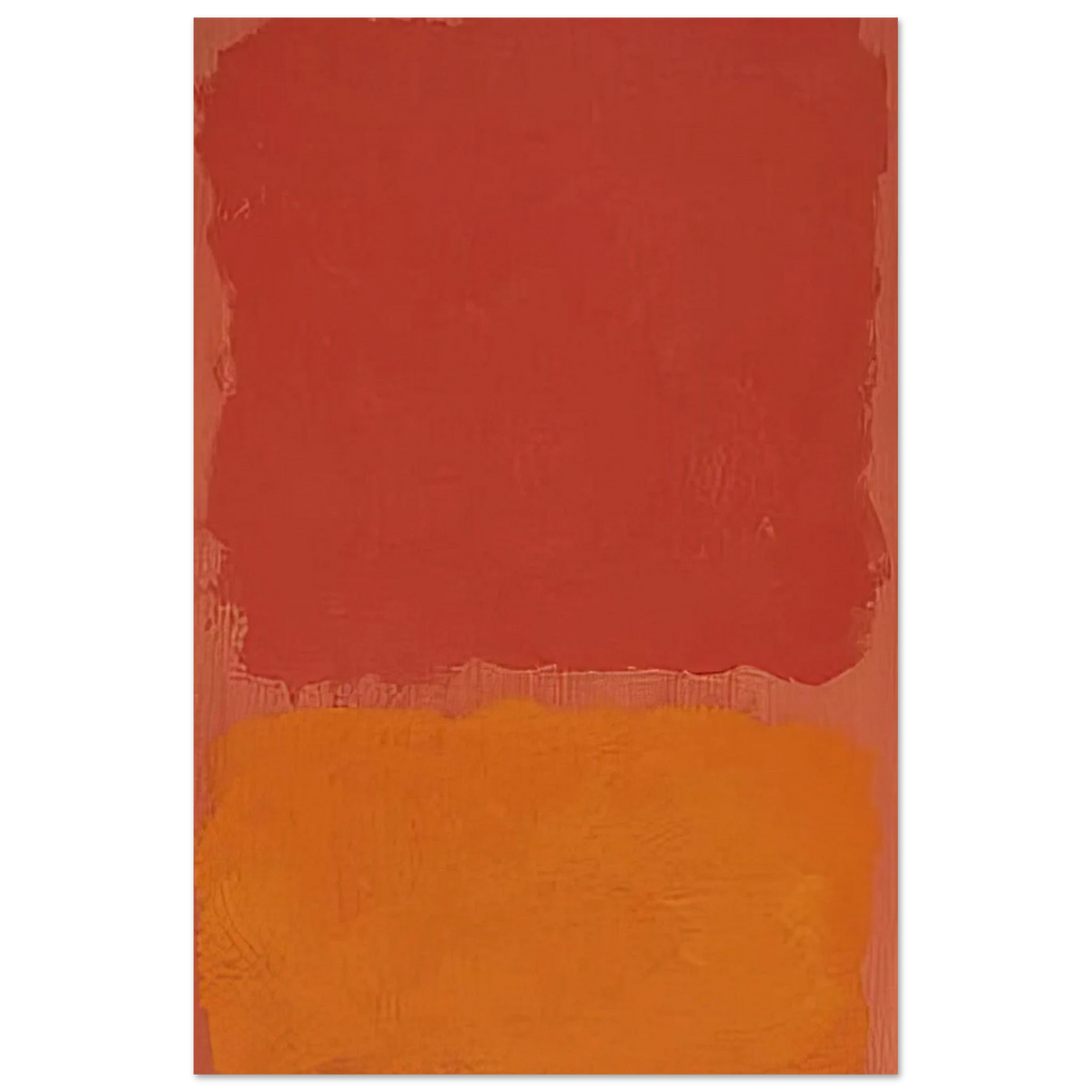 Untitled Red and Orange on Salmon - 1969 Poster | Mark Rothko Poster | Rothko Prints