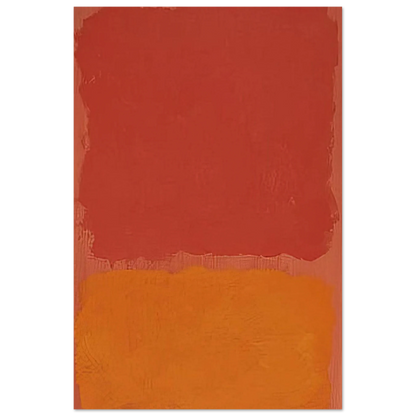 Untitled Red and Orange on Salmon - 1969 Poster | Mark Rothko Poster | Rothko Prints
