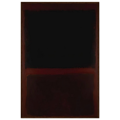 Black on Dark Sienna on Purple - 1960 Framed Poster | Mark Rothko Framed Prints Wall Art | Rothko Prints