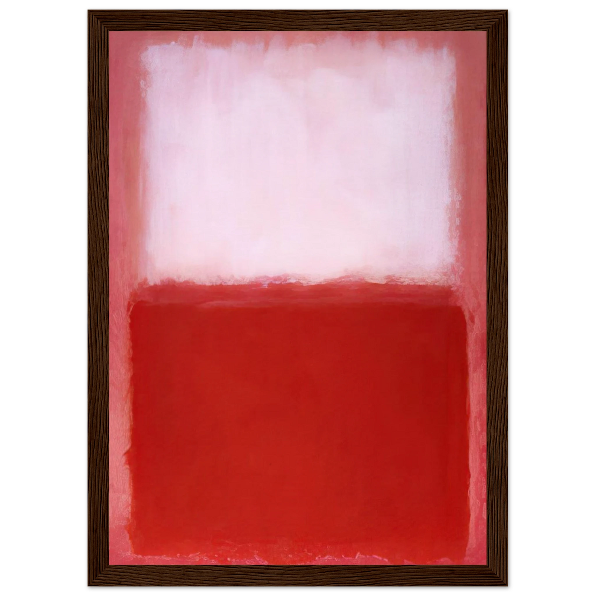 White Over Red - 1957 Framed Poster | Mark Rothko Framed Prints Wall Art | Rothko Prints