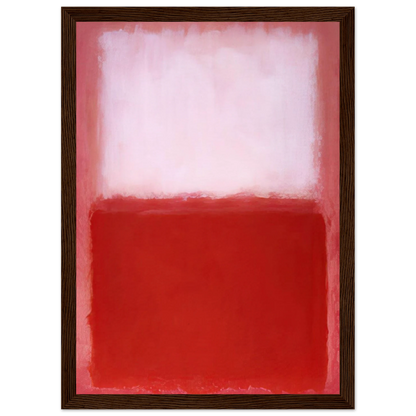 White Over Red - 1957 Framed Poster | Mark Rothko Framed Prints Wall Art | Rothko Prints