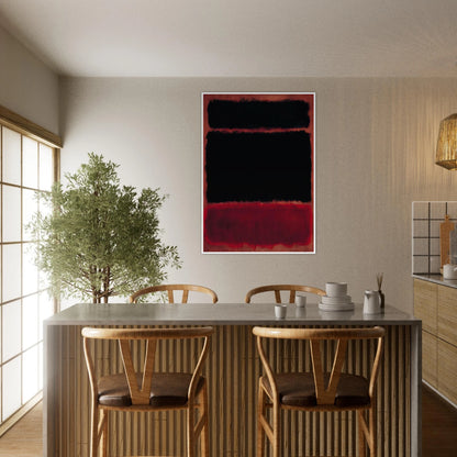 Black in Deep Red - 1957 Framed Poster | Mark Rothko Framed Prints Wall Art | Rothko Prints