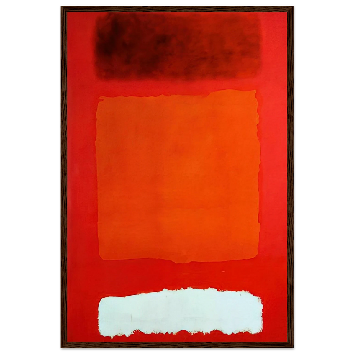 Red, White, and Brown - 1957 Framed Poster | Mark Rothko Framed Prints Wall Art | Rothko Prints