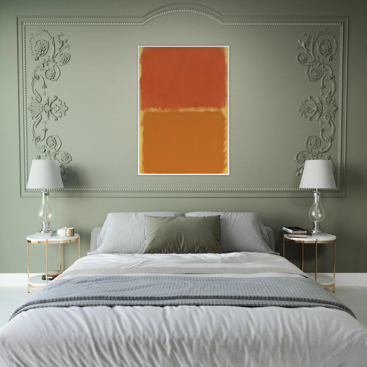 Orange, Red, Orange - 1961 Framed Poster | Mark Rothko Framed Prints Wall Art | Rothko Prints
