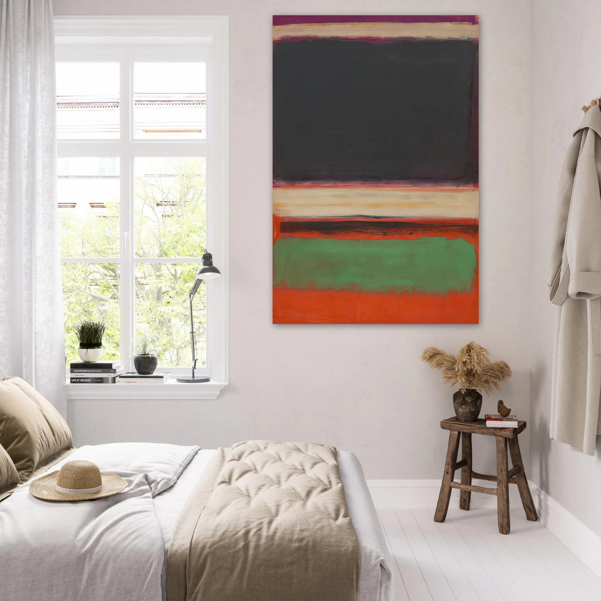 No.3No.13 Magenta, Black, Green on Orange - 1949 Poster | Mark Rothko Poster | Rothko Prints