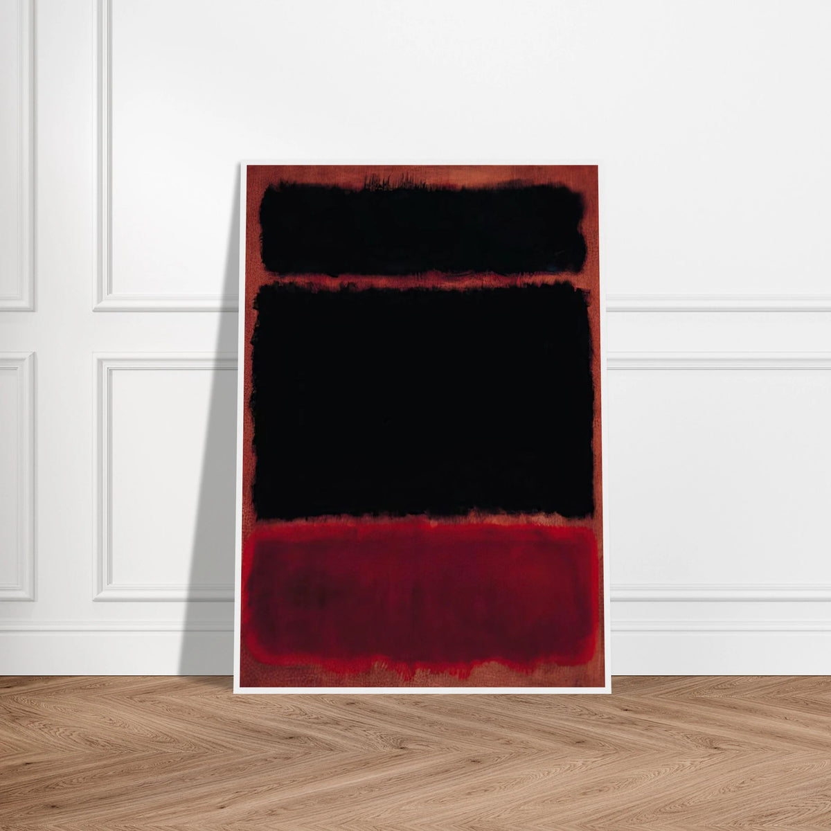 Black in Deep Red - 1957 Framed Poster | Mark Rothko Framed Prints Wall Art | Rothko Prints