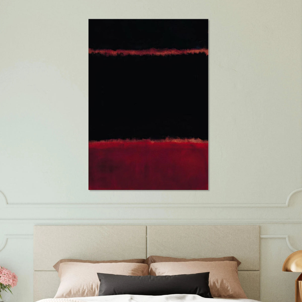 Black in Deep Red - 1957 Canvas | Mark Rothko Canvas | Rothko Prints