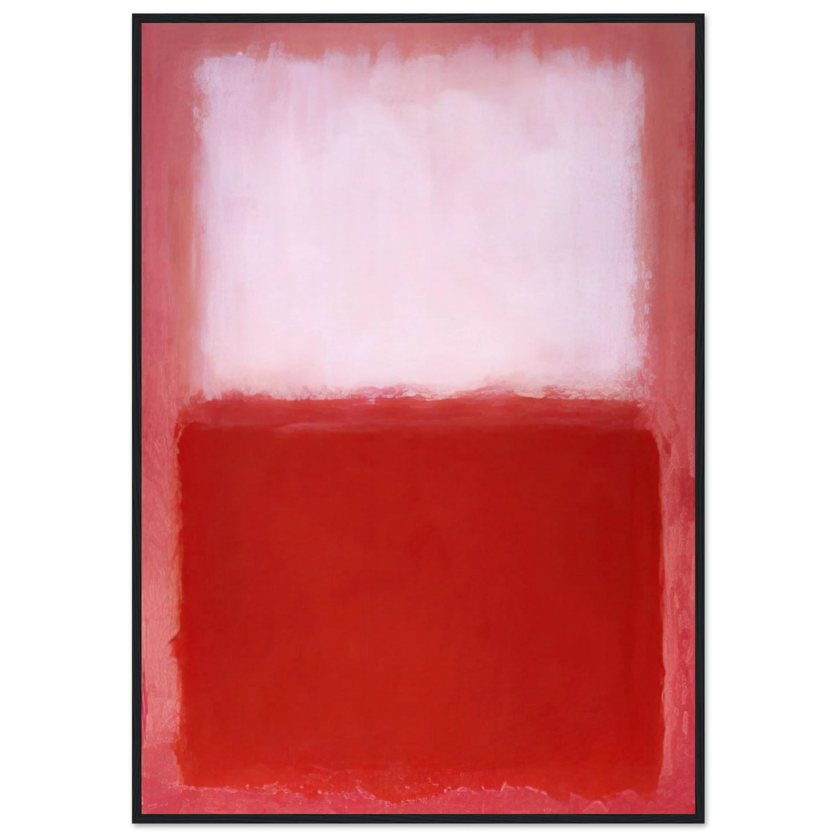 White Over Red - 1957 Framed Poster | Mark Rothko Framed Prints Wall Art | Rothko Prints