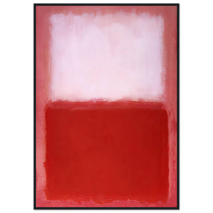 White Over Red - 1957 Framed Poster | Mark Rothko Framed Prints Wall Art | Rothko Prints