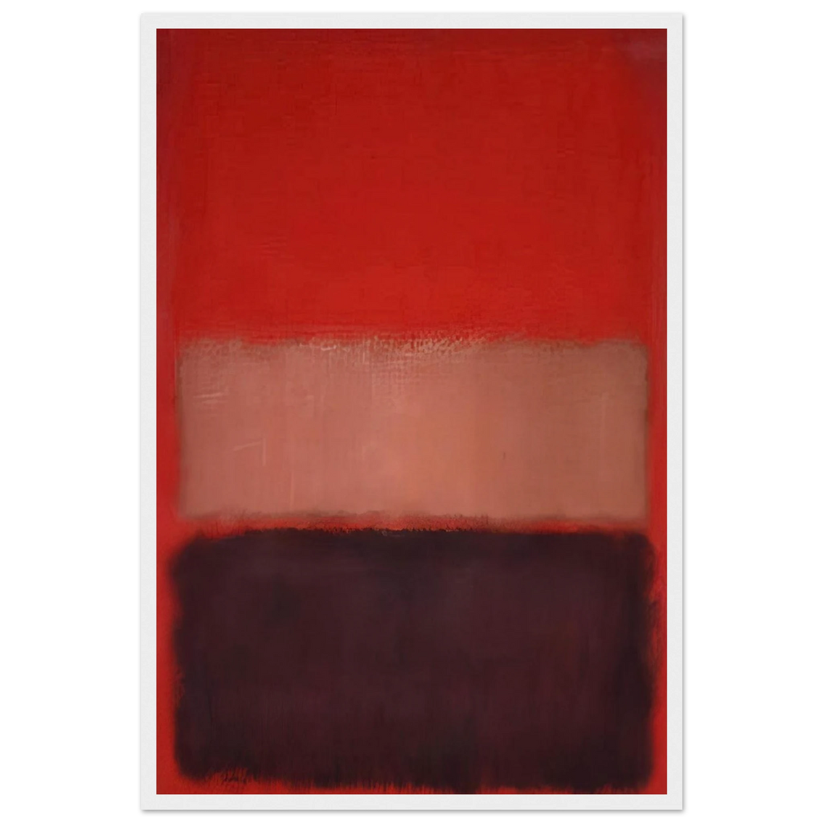 No. 46 Black, Ochre, Red Over Red - 1957 Framed Poster | Mark Rothko Framed Prints Wall Art | Rothko Prints