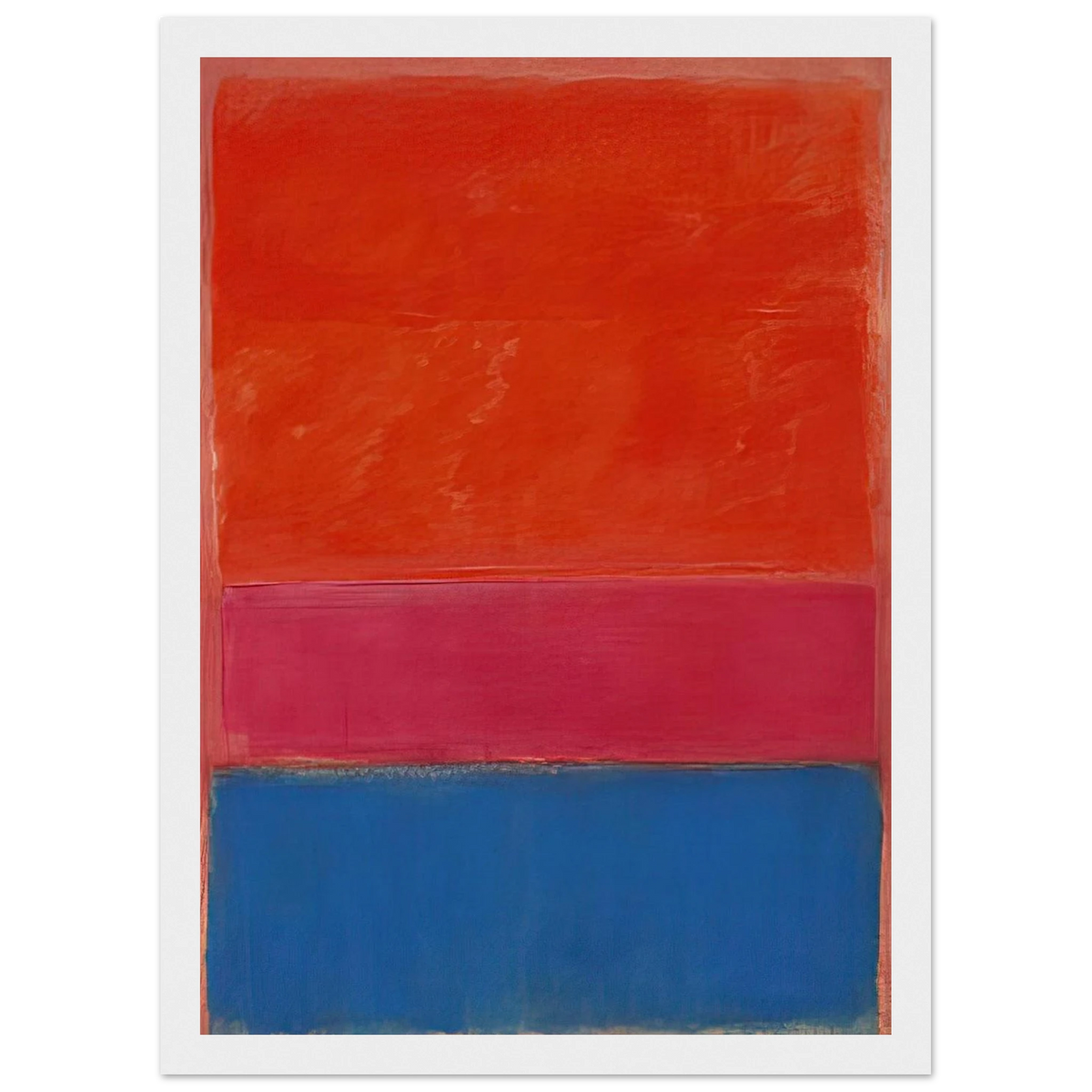 No. 1 Royal Red and Blue - 1954 Framed Poster | Mark Rothko Framed Prints Wall Art | Rothko Prints