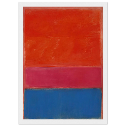 No. 1 Royal Red and Blue - 1954 Framed Poster | Mark Rothko Framed Prints Wall Art | Rothko Prints