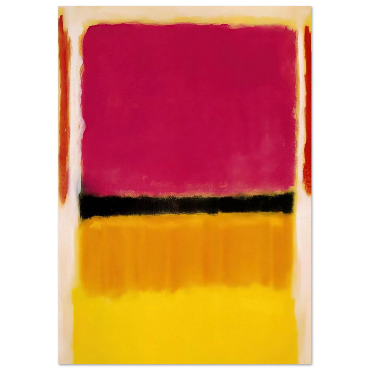 Violet, Black, Orange, Yellow on White and Red - 1949 Poster | Mark Rothko Poster | Rothko Prints