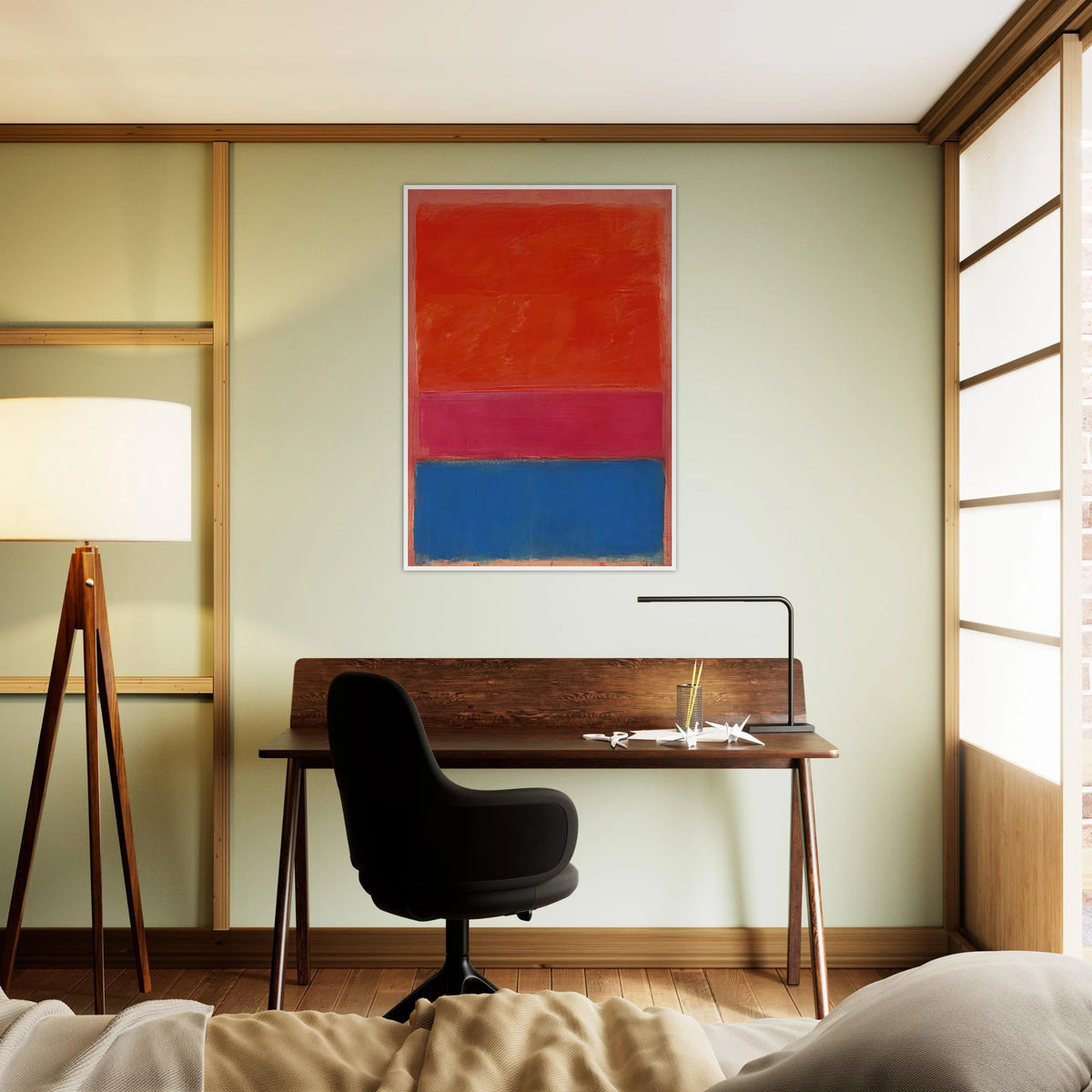 No. 1 Royal Red and Blue - 1954 Framed Poster | Mark Rothko Framed Prints Wall Art | Rothko Prints