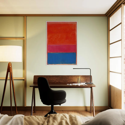 No. 1 Royal Red and Blue - 1954 Framed Poster | Mark Rothko Framed Prints Wall Art | Rothko Prints