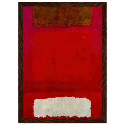 No. 16 Red, White, and Brown - 1957 Framed Poster | Mark Rothko Framed Prints Wall Art | Rothko Prints