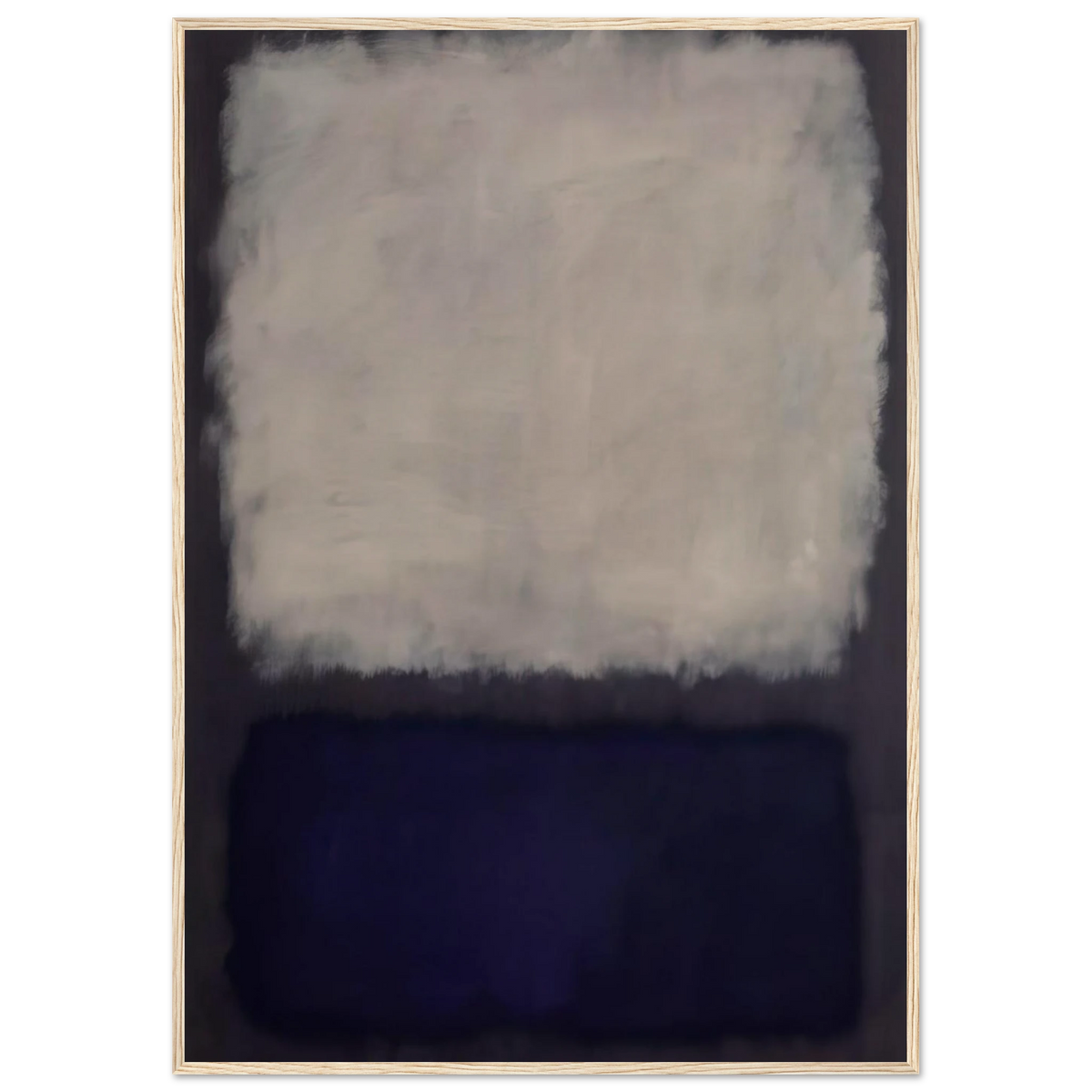Blue and gray - 1962 Framed Poster | Mark Rothko Framed Prints Wall Art | Rothko Prints