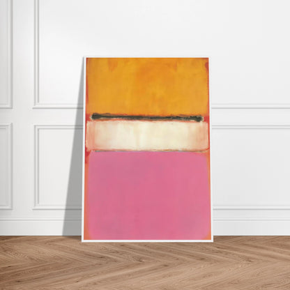 White Center Yellow, Pink and Lavender on Rose - 1950 Framed Poster | Mark Rothko Framed Prints Wall Art | Rothko Prints