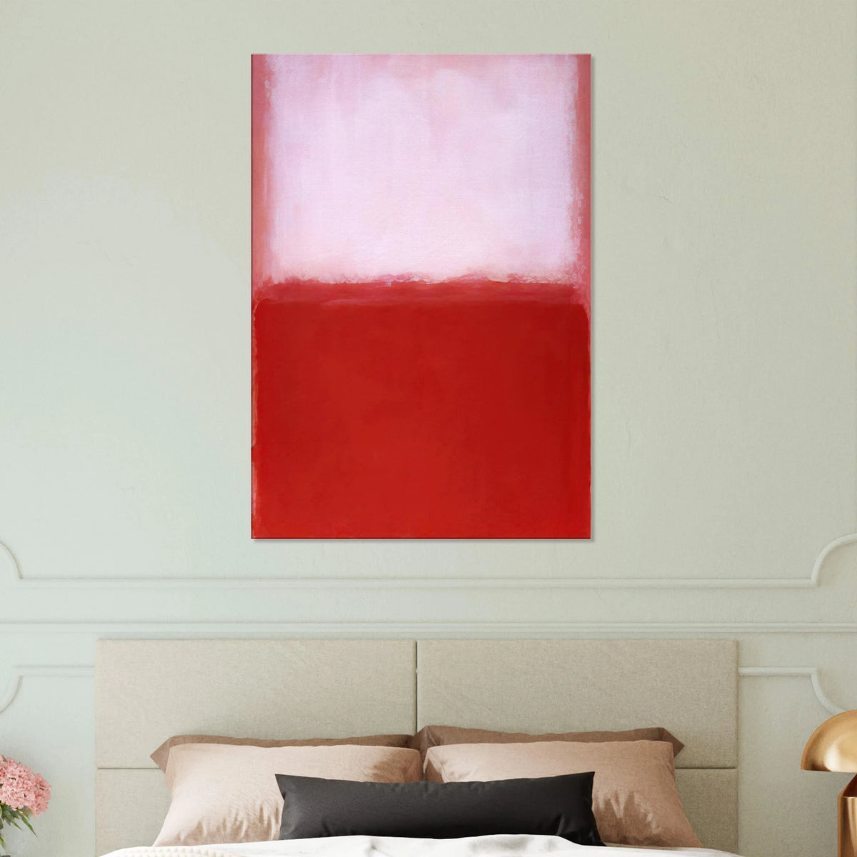 White Over Red - 1957 Canvas | Mark Rothko Canvas | Rothko Prints