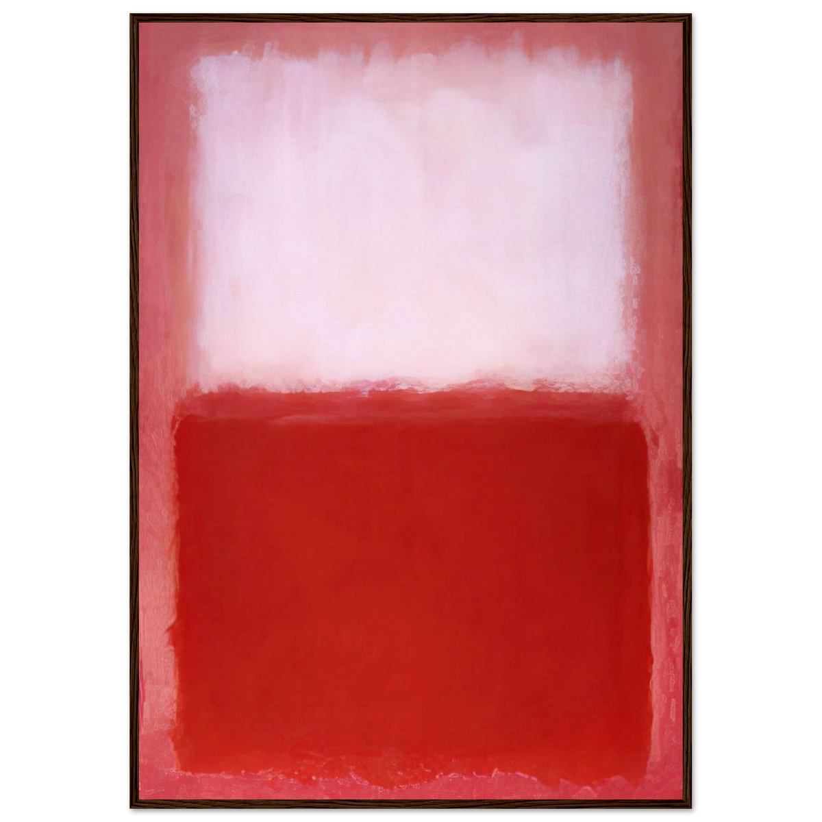 White Over Red - 1957 Framed Poster | Mark Rothko Framed Prints Wall Art | Rothko Prints