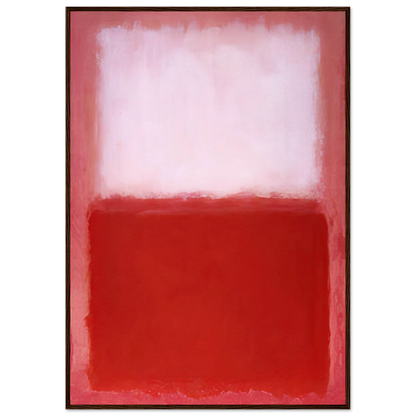 White Over Red - 1957 Framed Poster | Mark Rothko Framed Prints Wall Art | Rothko Prints