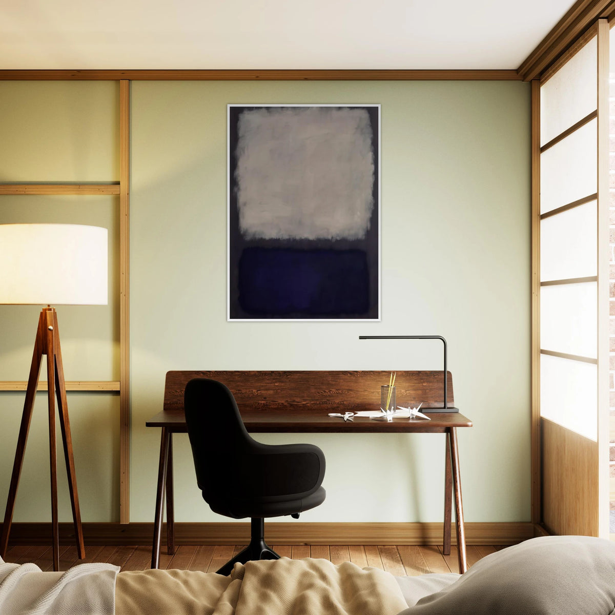 Blue and gray - 1962 Framed Poster | Mark Rothko Framed Prints Wall Art | Rothko Prints