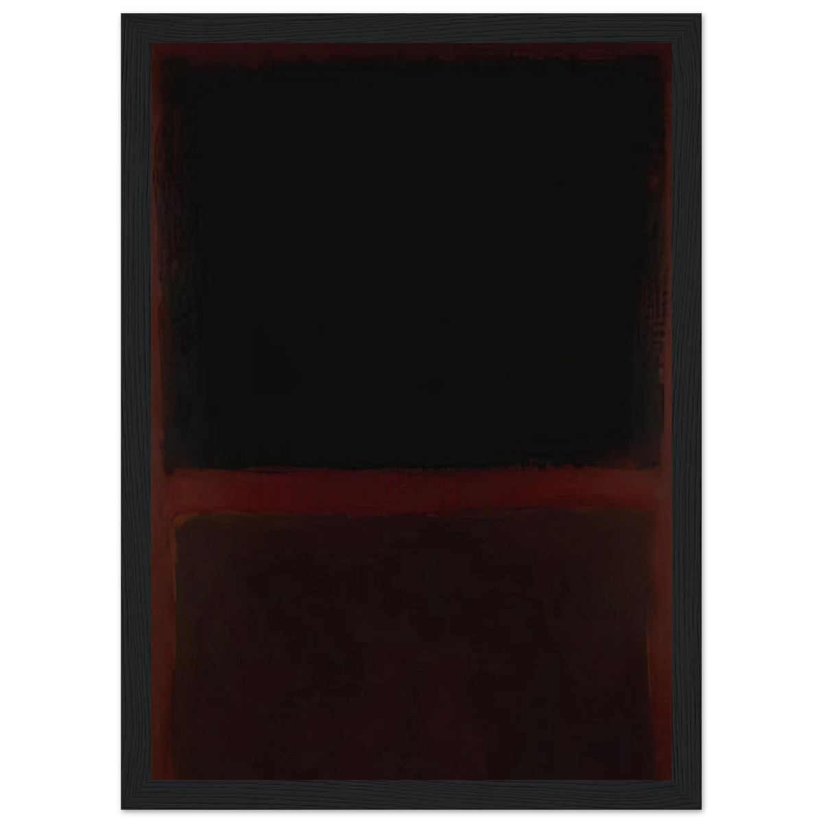 Black on Dark Sienna on Purple - 1960 Framed Poster | Mark Rothko Framed Prints Wall Art | Rothko Prints