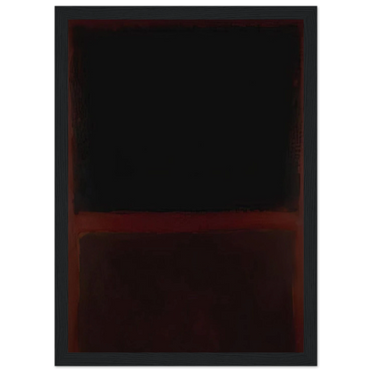 Black on Dark Sienna on Purple - 1960 Framed Poster | Mark Rothko Framed Prints Wall Art | Rothko Prints
