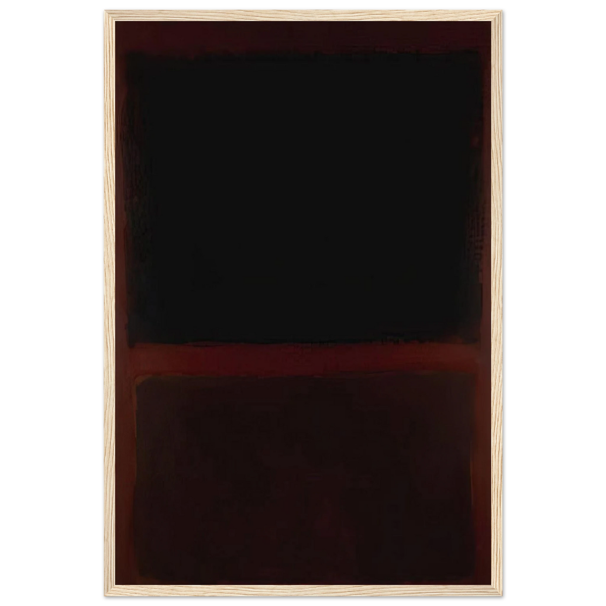 Black on Dark Sienna on Purple - 1960 Framed Poster | Mark Rothko Framed Prints Wall Art | Rothko Prints