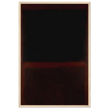 Black on Dark Sienna on Purple - 1960 Framed Poster | Mark Rothko Framed Prints Wall Art | Rothko Prints