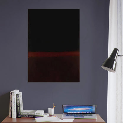 Black on Dark Sienna on Purple - 1960 Canvas | Mark Rothko Canvas | Rothko Prints