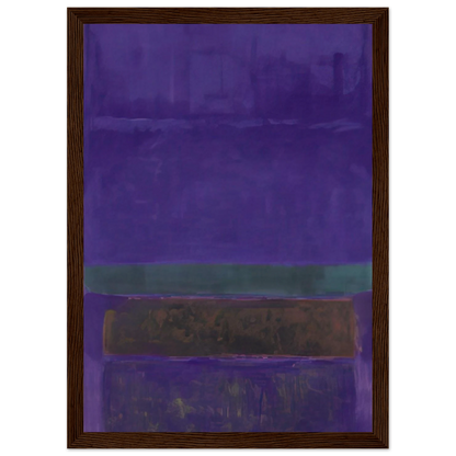 Untitled [Blue, Green, and Brown] - 1952 Framed Poster | Mark Rothko Framed Prints Wall Art | Rothko Prints