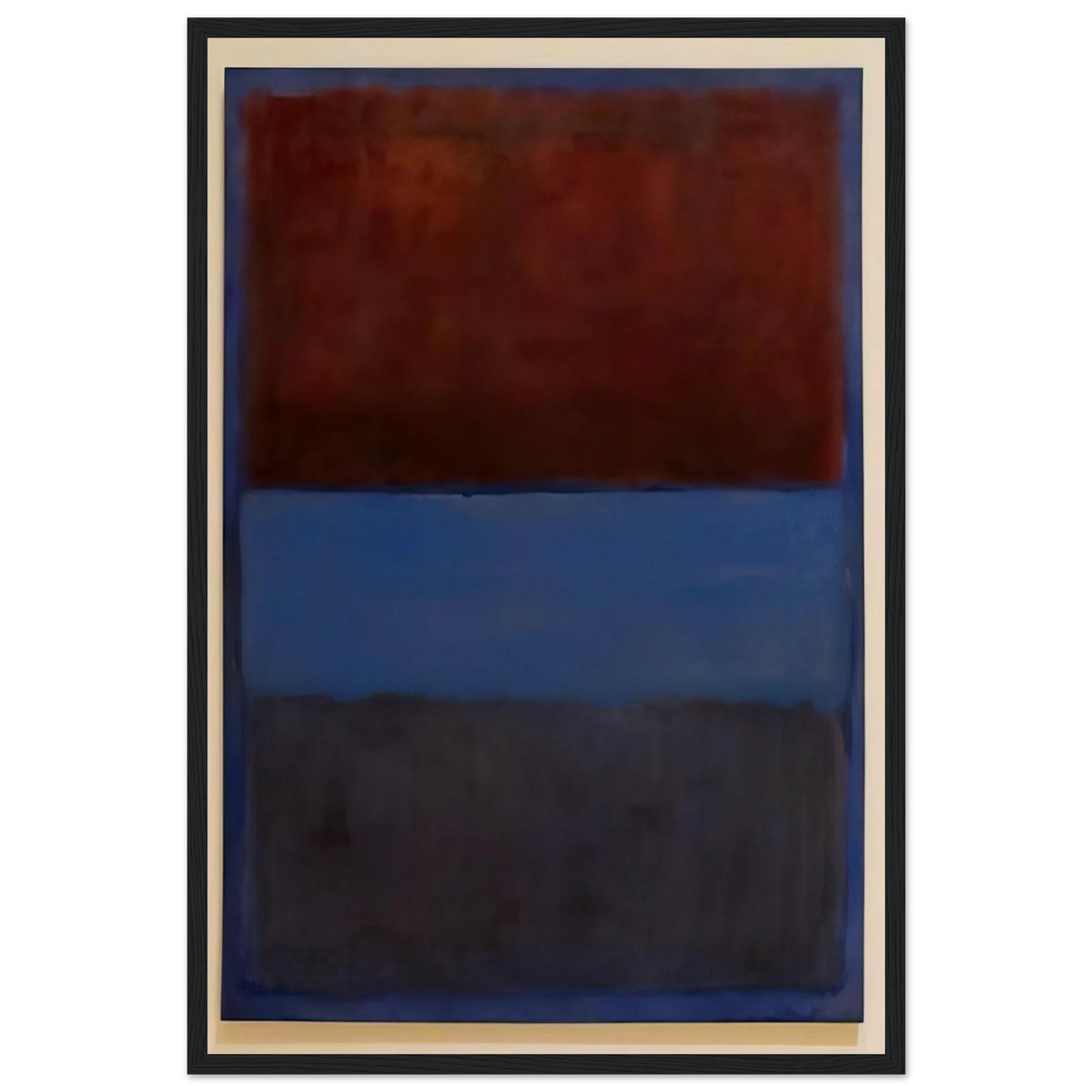 No.61 Rust and Blue - 1953 Framed Poster | Mark Rothko Framed Prints Wall Art | Rothko Prints