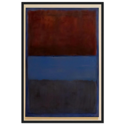 No.61 Rust and Blue - 1953 Framed Poster | Mark Rothko Framed Prints Wall Art | Rothko Prints