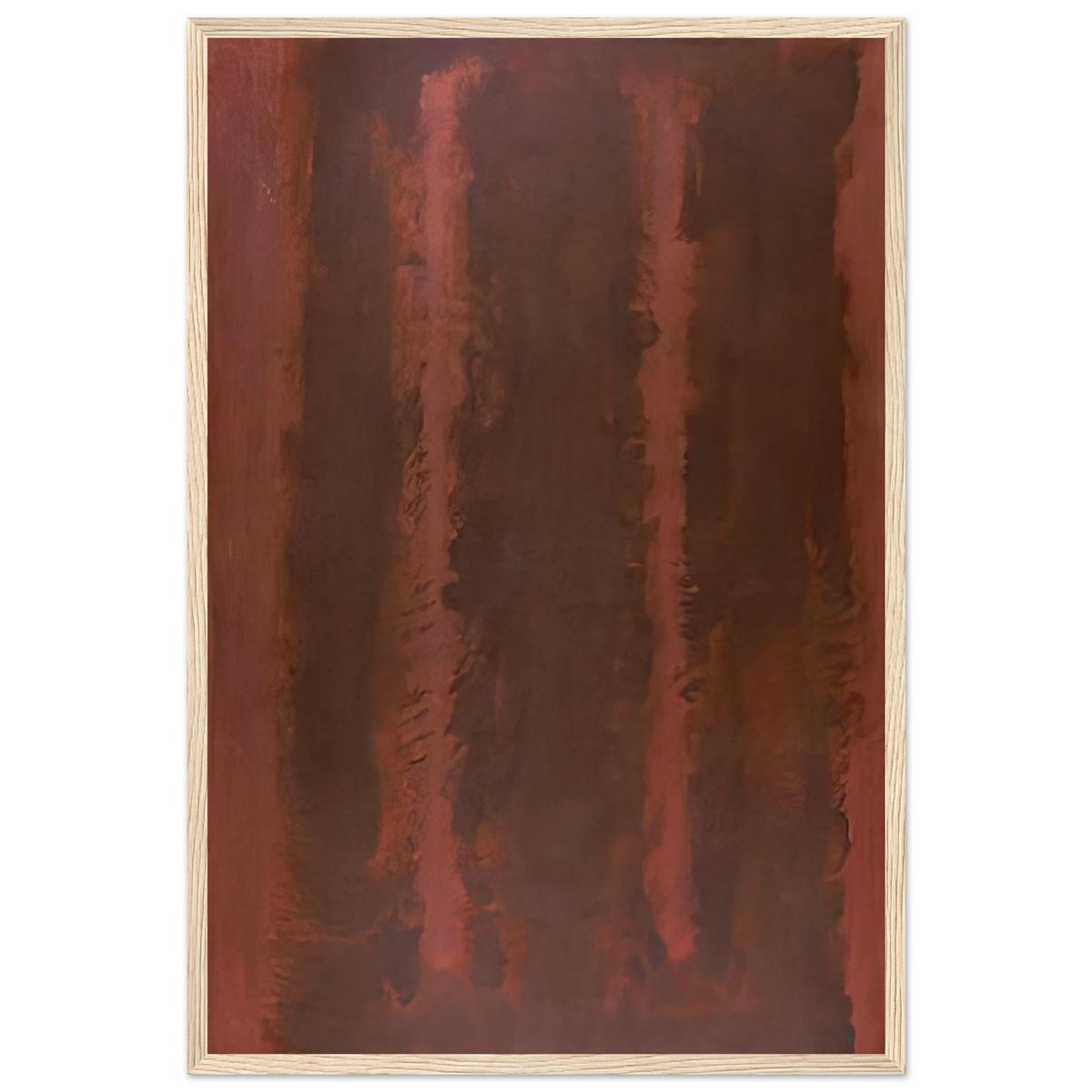 Black on Maroon - 1958 Framed Poster | Mark Rothko Framed Prints Wall Art | Rothko Prints