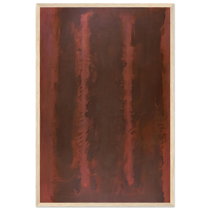 Black on Maroon - 1958 Framed Poster | Mark Rothko Framed Prints Wall Art | Rothko Prints