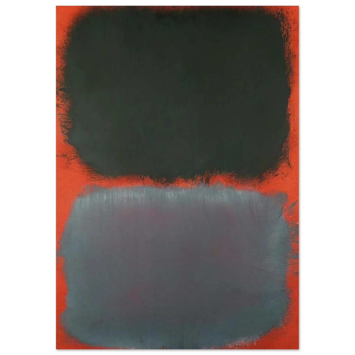 Untitled Gray, Gray on Red - 1968 Poster | Mark Rothko Poster | Rothko Prints