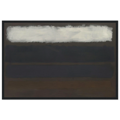 No. 14 Horizontals, White over Darks - 1961 Framed Poster | Mark Rothko Framed Prints Wall Art | Rothko Prints