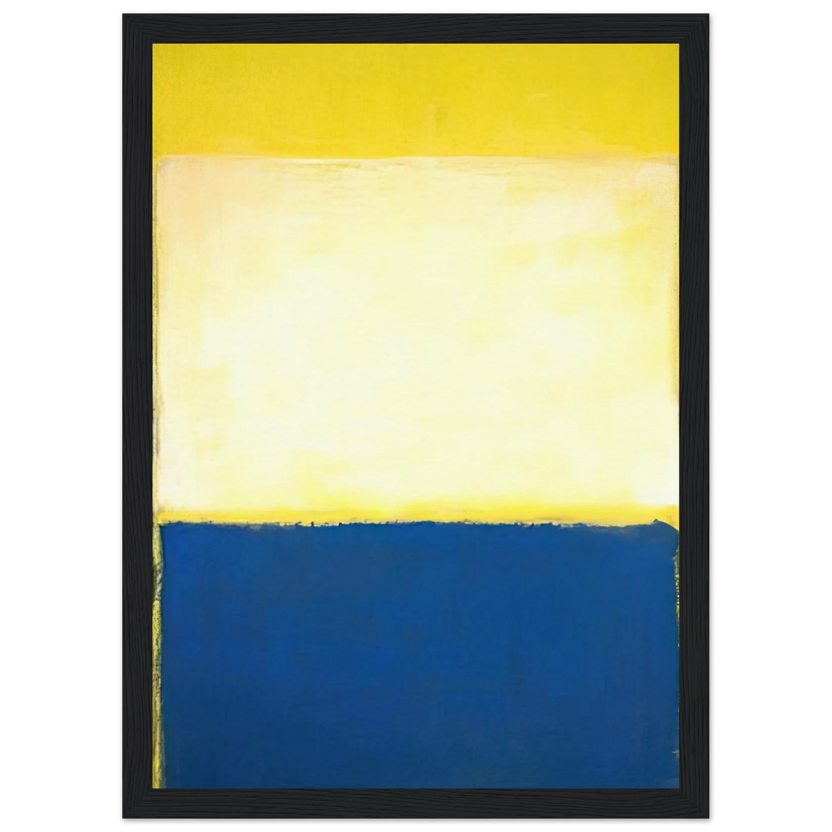 No. 6 Yellow, White, Blue Over Yellow on Gray - 1954 Framed Poster | Mark Rothko Framed Prints Wall Art | Rothko Prints
